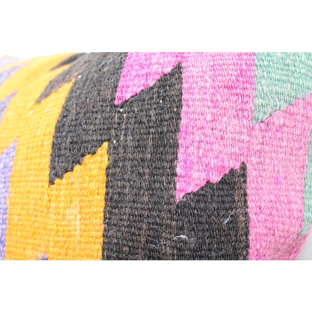 Turkish Kilim Decorative Pillow Cover - 19"x19" For Sale In Raleigh - Image 6 of 10