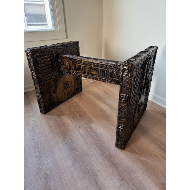 1960s Brutalist Dining Table Base - Manner of Adrian Pearsall / Paul Evans For Sale In New Orleans - Image 6 of 12