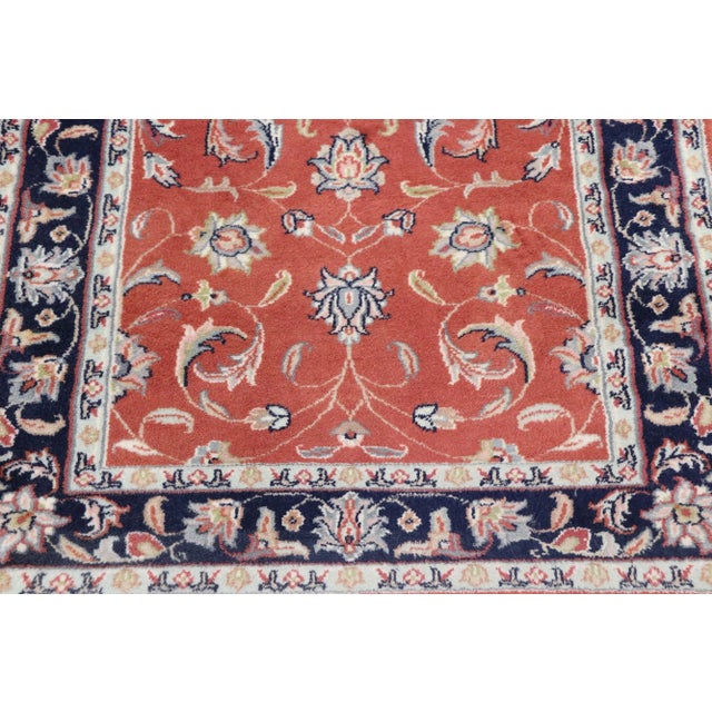 Vintage Indian Persian Style Rug, 03'01 X 05'00 For Sale - Image 4 of 9