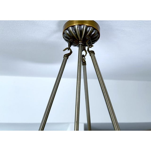 Art Deco Pendant Light in Amber Uranium Glass, 1930s For Sale - Image 17 of 18