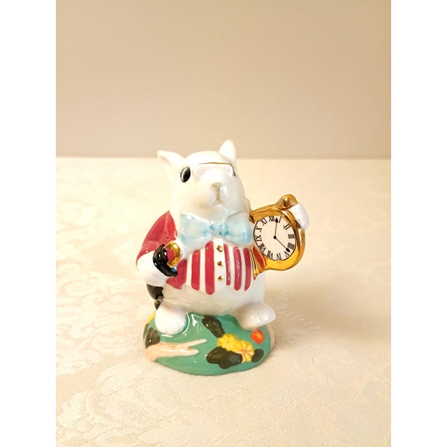 Paul Cardew Alice in Wonderland Tea for One Whimsical Stacking Teapot Cup Set White Rabbit & Dormouse Salt & Pepper Shakers - Set of 3 For Sale - Image 11 of 18