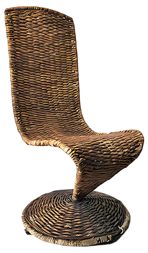 S Chair in Braided Rope by Marzio Cecchi, 1970s