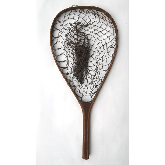 Early Wood Fly Fishing Hand Net Chairish