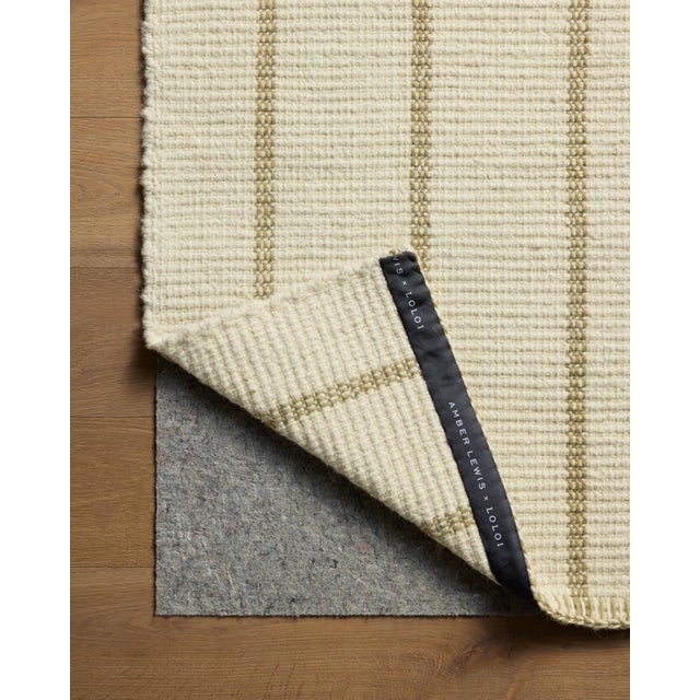 2020s Amber Lewis x Loloi Harlan Ivory / Sage 5'-6" x 8'-6" Area Rug For Sale - Image 5 of 5