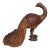 Mid-Century Large Scale Indian Carved Wood Folk Art Peacock Sculpture Figurine For Sale