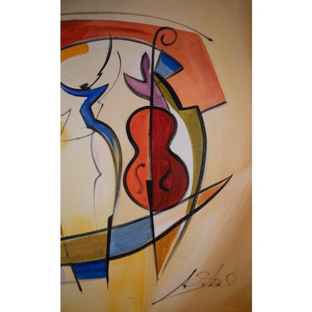 Alfred Alex Gockel – Rock the Boat, 2016 Original Oil on Canvas - Coa - 31" X 31" For Sale - Image 4 of 8