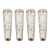 Monumental Clear Murano Glass Wall Sconces From Italy – Set of Four For Sale
