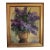 1980s Original Oil on Canvas Lilacs in a Nantucket Basket by Ann Gibb For Sale