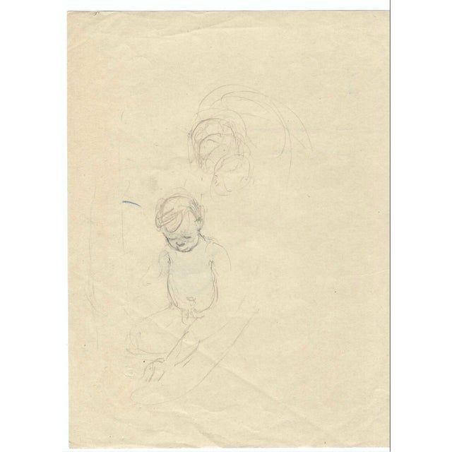 Portraiture 1940s Lawrence Wilbur Study of Robert Drawing For Sale - Image 3 of 3