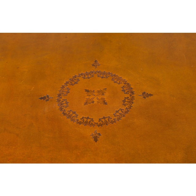 French 1860s Napoleon III Walnut Game Table with Four Drawers and Cabriole Legs For Sale - Image 9 of 12