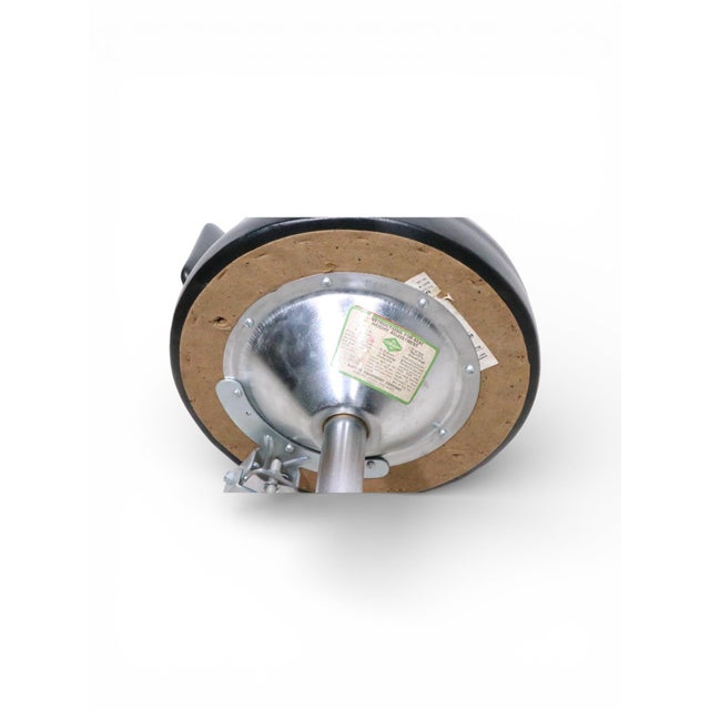 Mid 20th Century Industrial Chrome and Black Swivel Work Stool Chair by Adjusto For Sale - Image 11 of 12