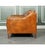 Large Vintage Tan Leather Sofa For Sale - Image 10 of 12