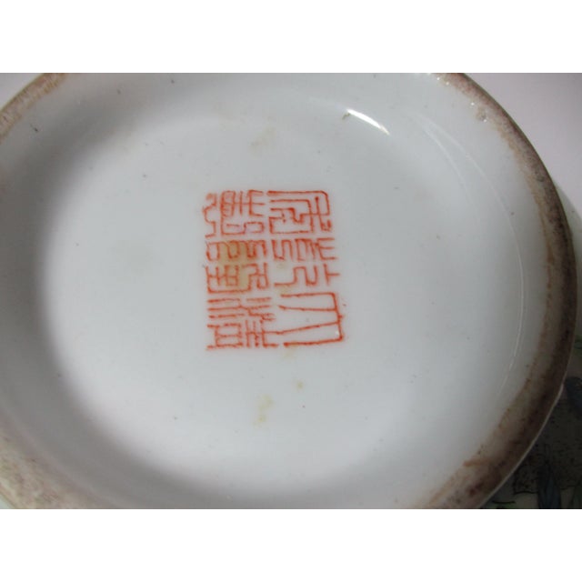 Ceramic Vintage 1980s Chinese Pomegranate Bowl For Sale - Image 7 of 8