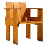 Crate Chair by Gerrit Rietveld for Cassina, the Netherlands, 1970s For Sale