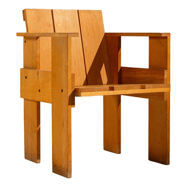 Crate Chair by Gerrit Rietveld for Cassina, the Netherlands, 1970s For Sale