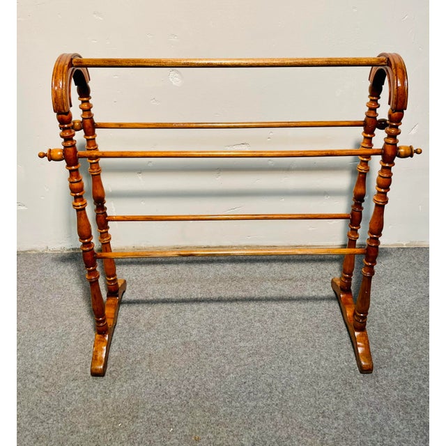 English Beech Towel Holder For Sale - Image 6 of 6