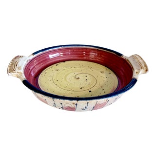 Studio Ceramic Art Tray, Germany, 1980s For Sale