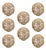 8-Piece Water Hyacinth Twisted Fill Decorative Ball Set, 6.75" For Sale