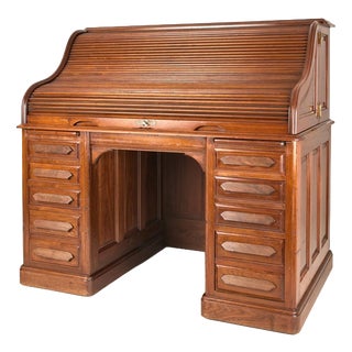 Roll Top Desk, USA, 1910s For Sale