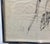 Metal Large Mid Century Church Drawing, Signed For Sale - Image 7 of 10