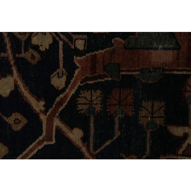 Rug & Kilim Antique Persian Rug in Brown With Colorful Geometric Patterns, From Rug & Kilim For Sale - Image 4 of 7