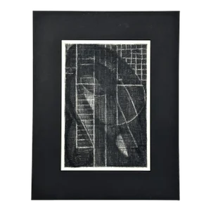 “Remembrance of a Fragile Dream Iii” Charcoal Study on Paper, Matted/Richard Serra/Sol LeWitt