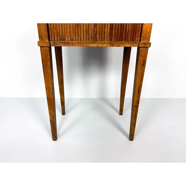 Antique Nightstand with Roller Door, 19th Century For Sale - Image 6 of 12