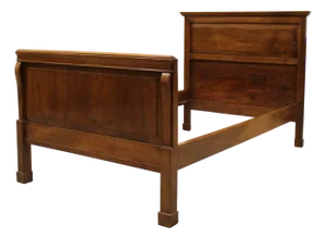 Empire Bed in Walnut, 1800s