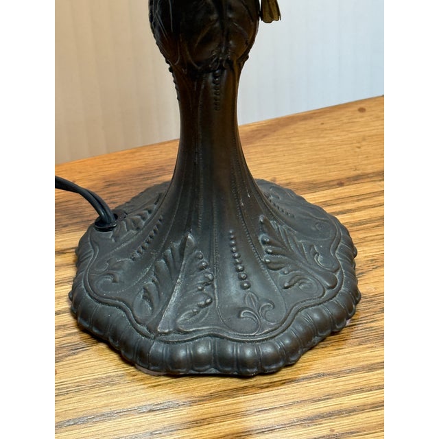 Gray Vintage Victorian Boudoir Table Lamp For Sale - Image 8 of 12