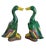 1950s Mid 20th Century Chinese Export Hand-Painted Polychrome Ceramic Mallard Ducks - A Pair For Sale - Image 5 of 10