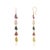 VR Jewels 14.75ct Rainbow Sapphire Uncut Antique Style Dangle Earrings in 14k Gold- A Pair For Sale - Image 4 of 14