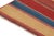 Tribal Vintage Bidjar Persian Tribal Kilim in Red, Gold and Blue Stripes by Rug & Kilim-4'11''x8' For Sale - Image 3 of 4
