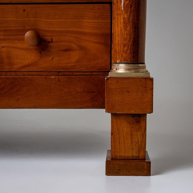 Empire Chest of Drawers with Columns, France, Early 19th Century For Sale - Image 11 of 13