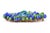 Miriam Haskell Vintage MIriam Haskell Abstract Resin Royal Blue and Green Bead Brooch, 1950's For Sale - Image 4 of 8