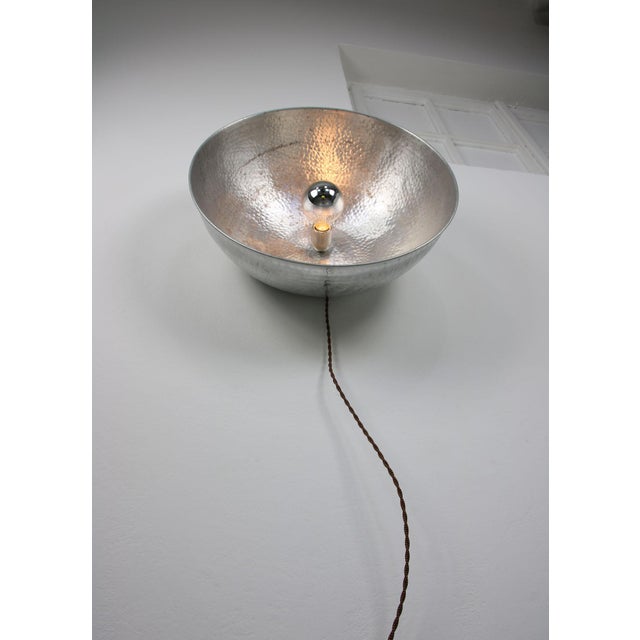 Large Vintage Aluminum Wall Lamp For Sale - Image 13 of 18