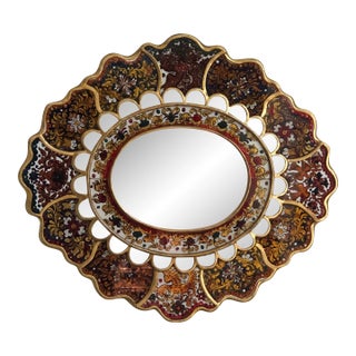 Neoclassical Style Verre Églomisé Wall Mirror For Sale