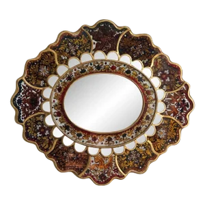 Neoclassical Style Verre Églomisé Wall Mirror