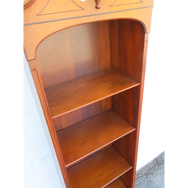 Early 1900s Rockford Tall Narrow Bookcase Display Shelving Cabinet 6357 For Sale - Image 13 of 18