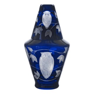 ARTEL Night Owl Bedside Decanter in Ink - 2 Pieces For Sale