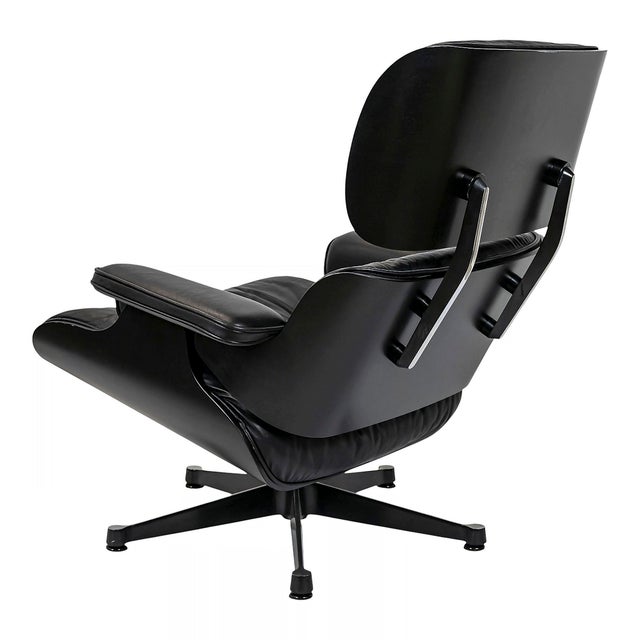 1990s Set of Vintage Lounge Chair and Ottoman by Charles & Ray Eames for Vitra, 1990s, Set of 2 For Sale - Image 5 of 16