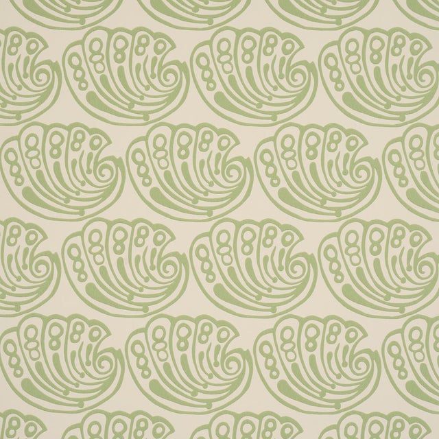 Sample - Schumacher Ramsgate Wallcovering In Seaweed For Sale In New York - Image 6 of 6