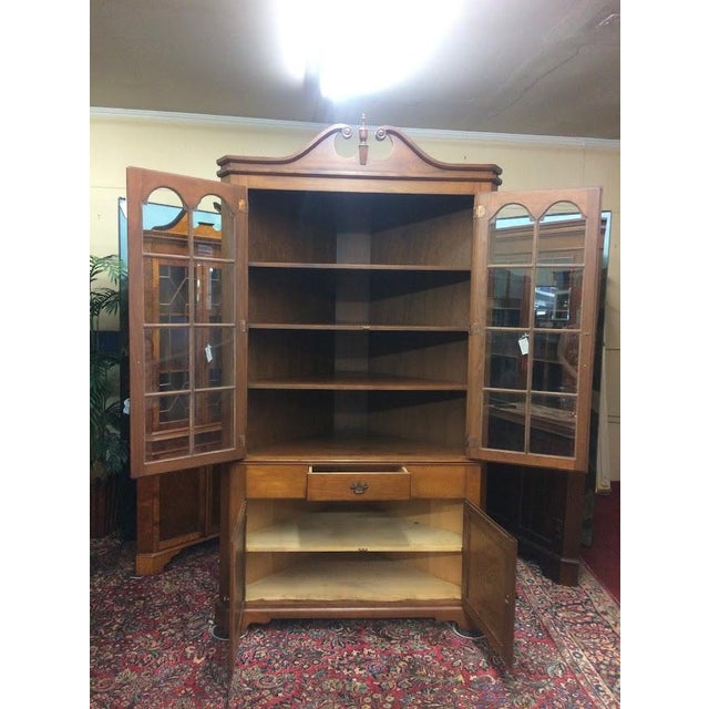 Vintage Corner Cabinet, Cherry Cabinet For Sale - Image 4 of 11