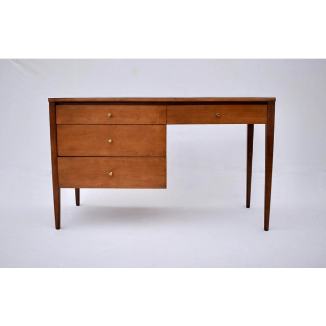Mid-Century Modern Mid-Century Modern Paul McCobb Desk and Chair Set, Birch and Laminate For Sale - Image 3 of 13