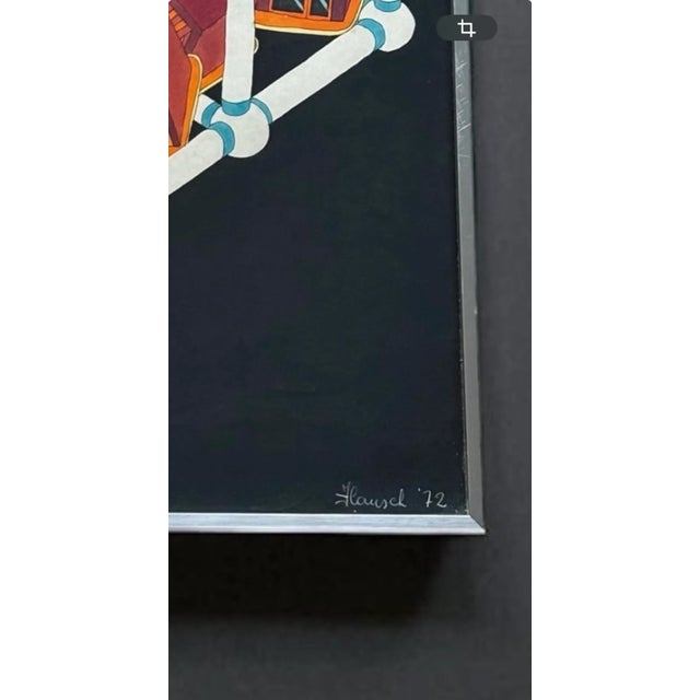 Fernand Flausch, Pop Art Composition, Mixed Media on Paper, 1972 For Sale - Image 4 of 5