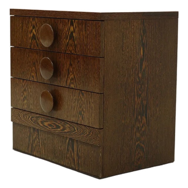 Vintage Wengé Drawer Cabinet, 1960s For Sale