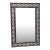 Metal Botanical Rectangular Wall Mirror For Sale