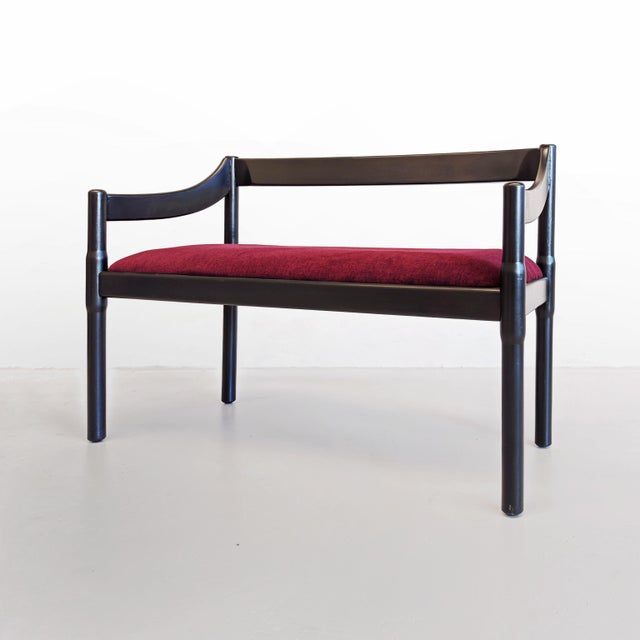 Mid-Century Modern Carimate Sofa Bench by Vico Magistretti for Cassina, 1970s For Sale - Image 3 of 16
