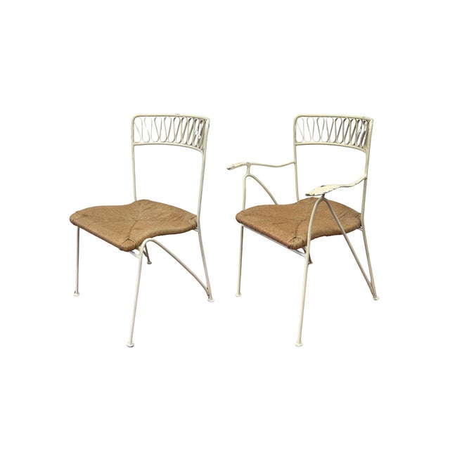 Mid-Century Modern 1950s Maurizio Tempestini for Salterini “Ribbon Back” Dining Chairs in Vintage Butter Yellow Finish, Unmarked - Set of Eight For Sale - Image 3 of 11