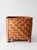 1970s Vintage Woven Bamboo Storage Basket With Geometric Herringbone Pattern For Sale - Image 5 of 12