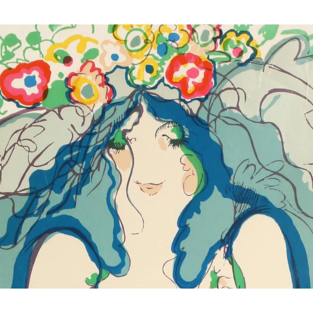 American Flowers in Her Hair, Frank Gallo For Sale - Image 3 of 6